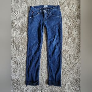 Hudson Bacara Crop straight cuffed flap pockets jeans 28